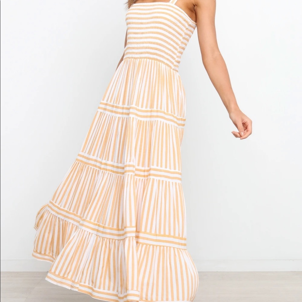Petal & Pup Striped Maxi Dress